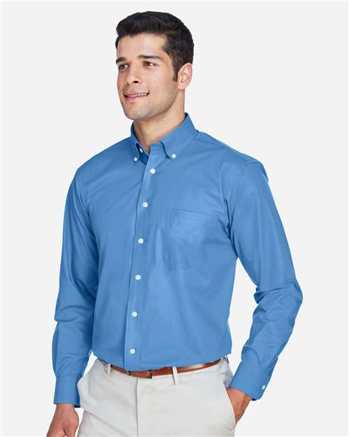 Men's Crown Collection® Broadcloth Woven Dress Shirt - D620 9