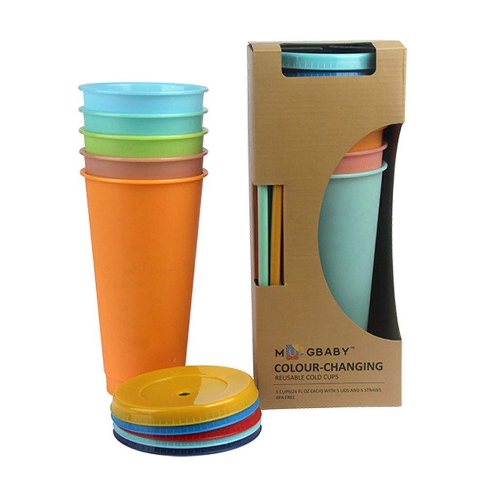 24oz Reusable Color Changing Cold Drink Cups 4