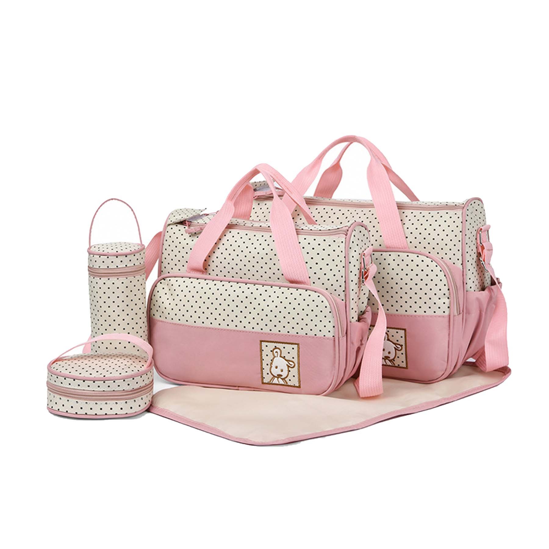 Five Piece Single Shoulder Diaper Bag Set 6