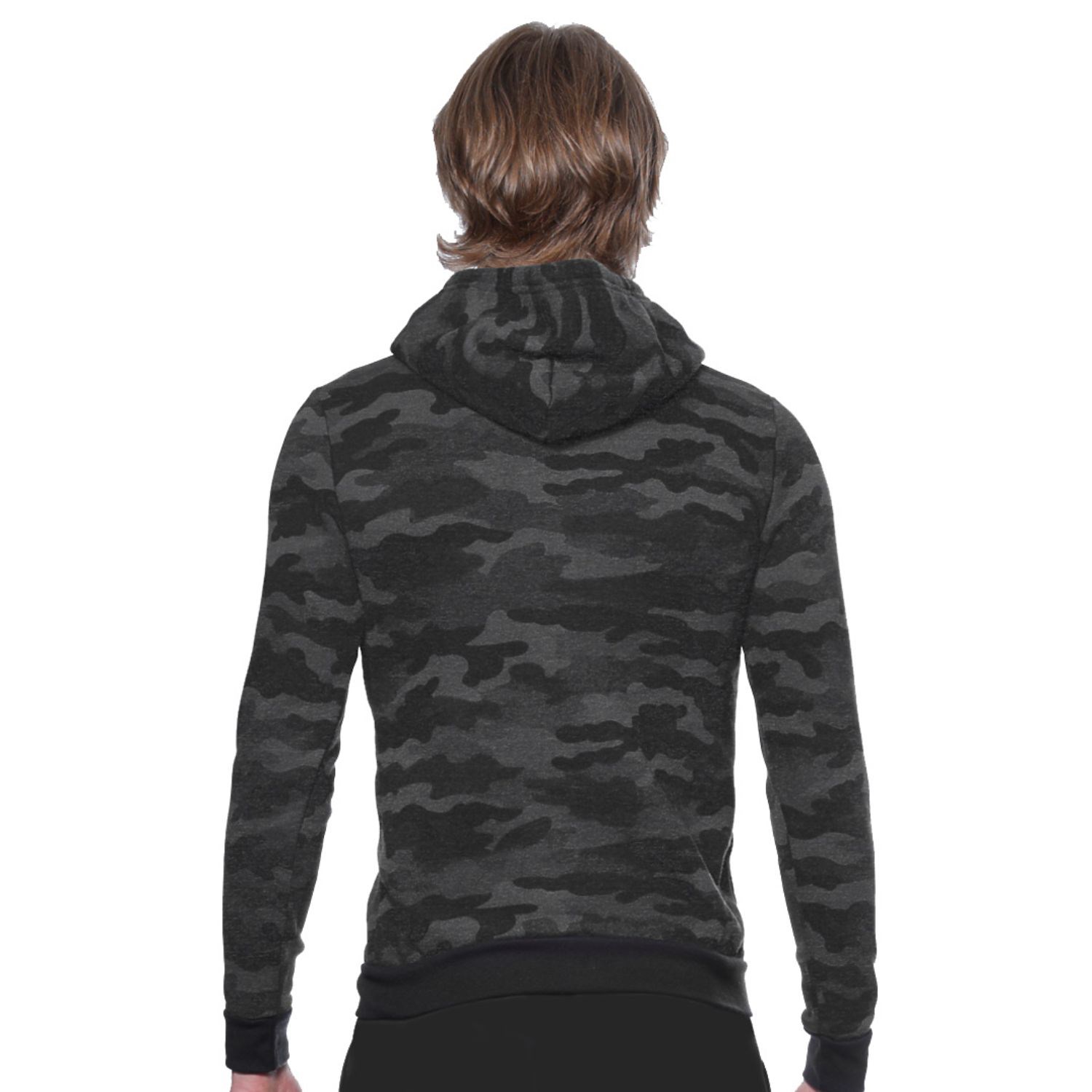USA Made Unisex Triblend Full Zip Camo Hoody 2