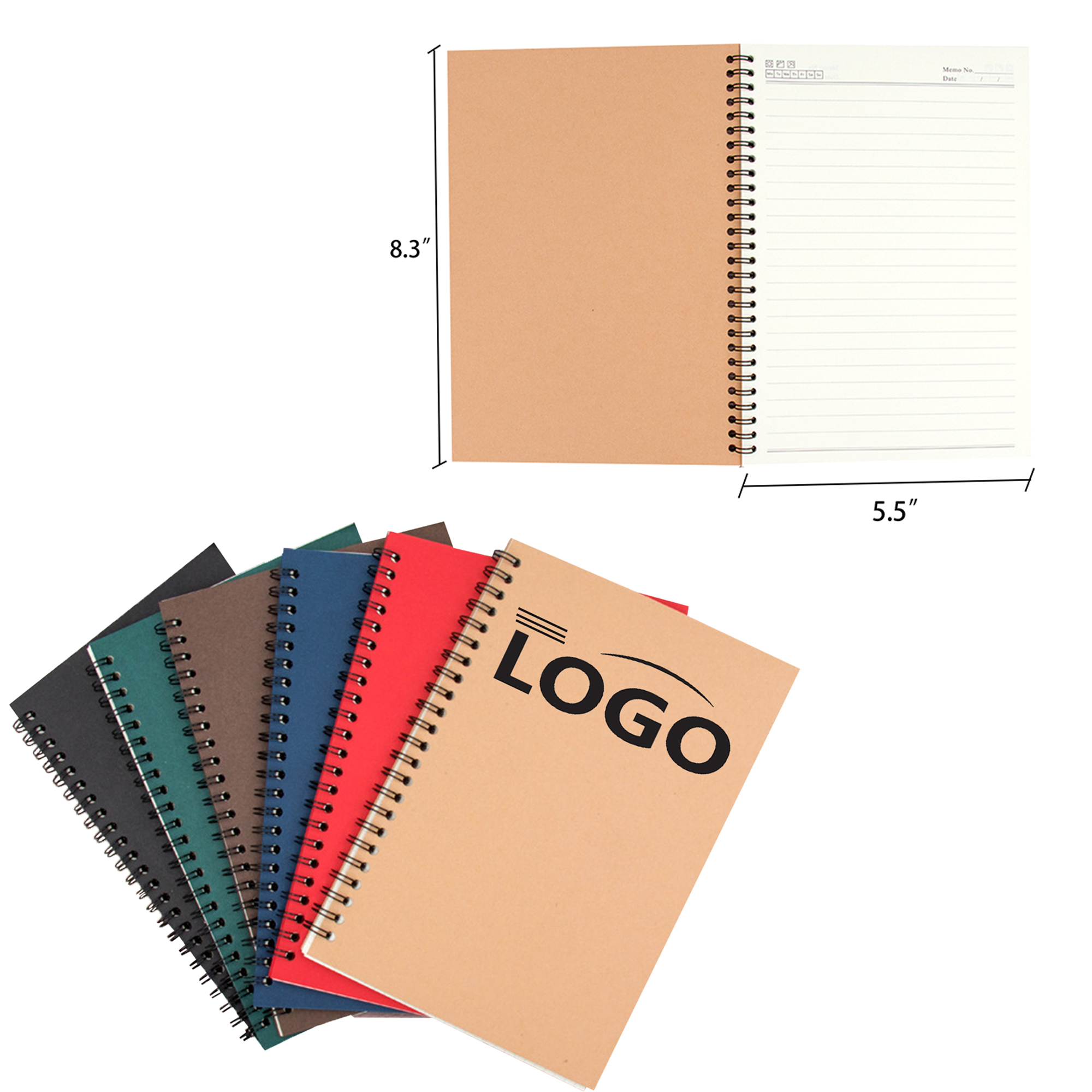 Thickened A5 Multicolor Kraft Paper Coil Notebook 2