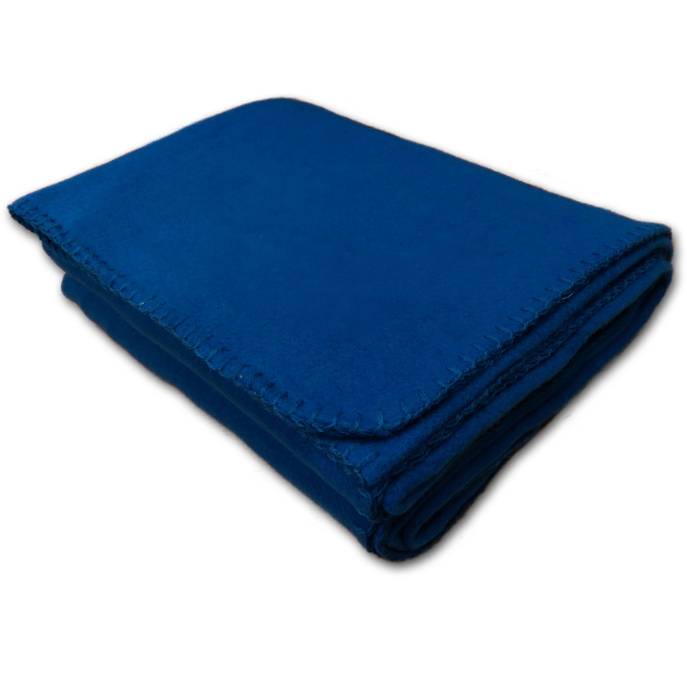 50" x 60" Fleece Whipstitch Blanket - Royal Blue 3