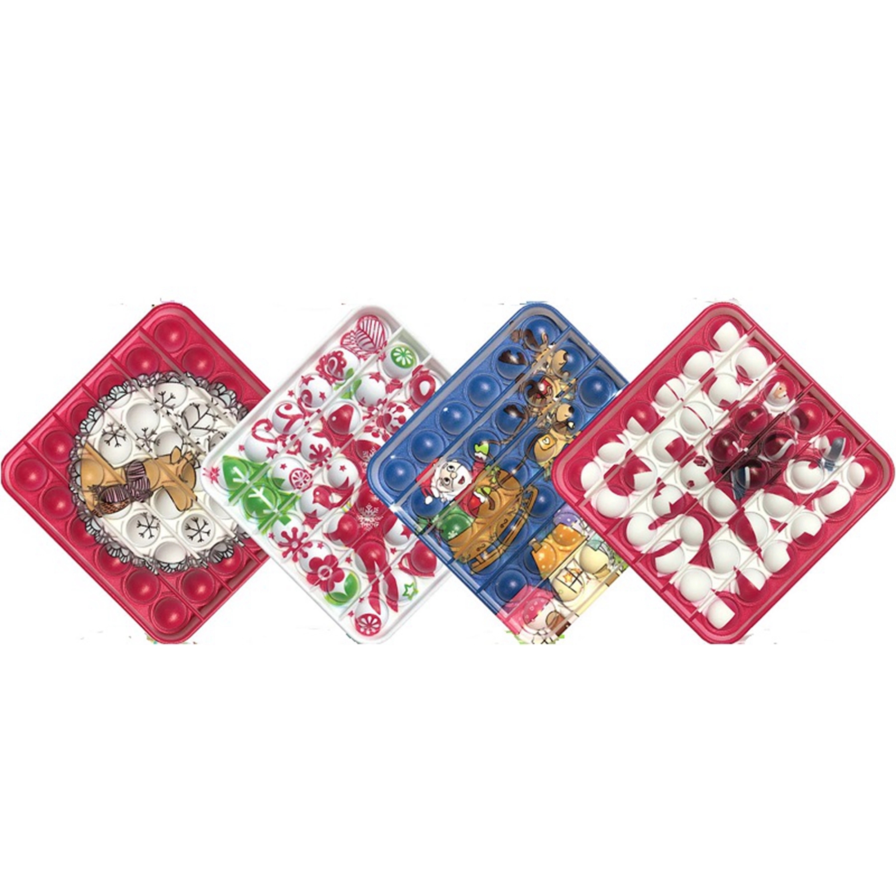 Square Full Color Print Push Pop Bubble Fidget Toy 9