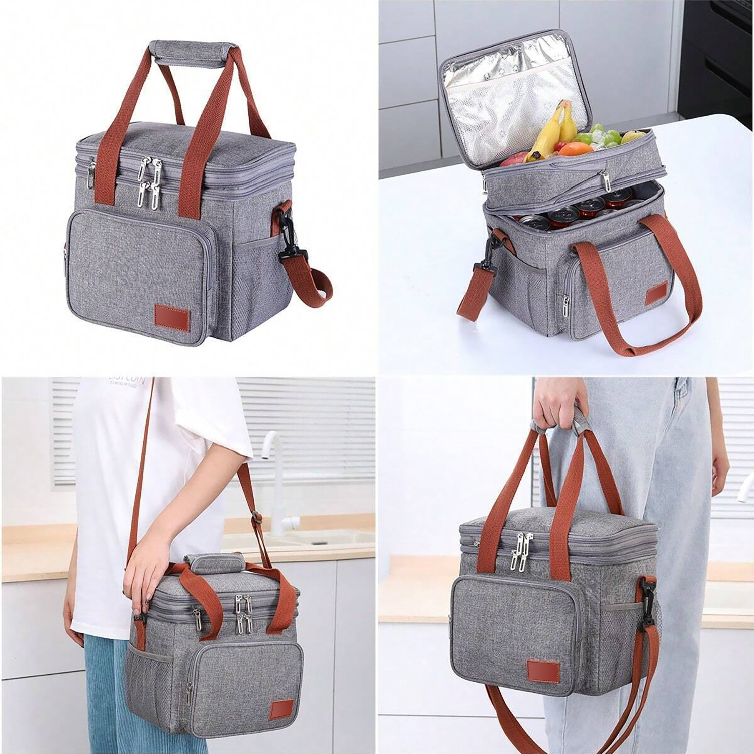 Oxford 14L Double Layer Insulation Bag ?C Superior Temperature Retention 1