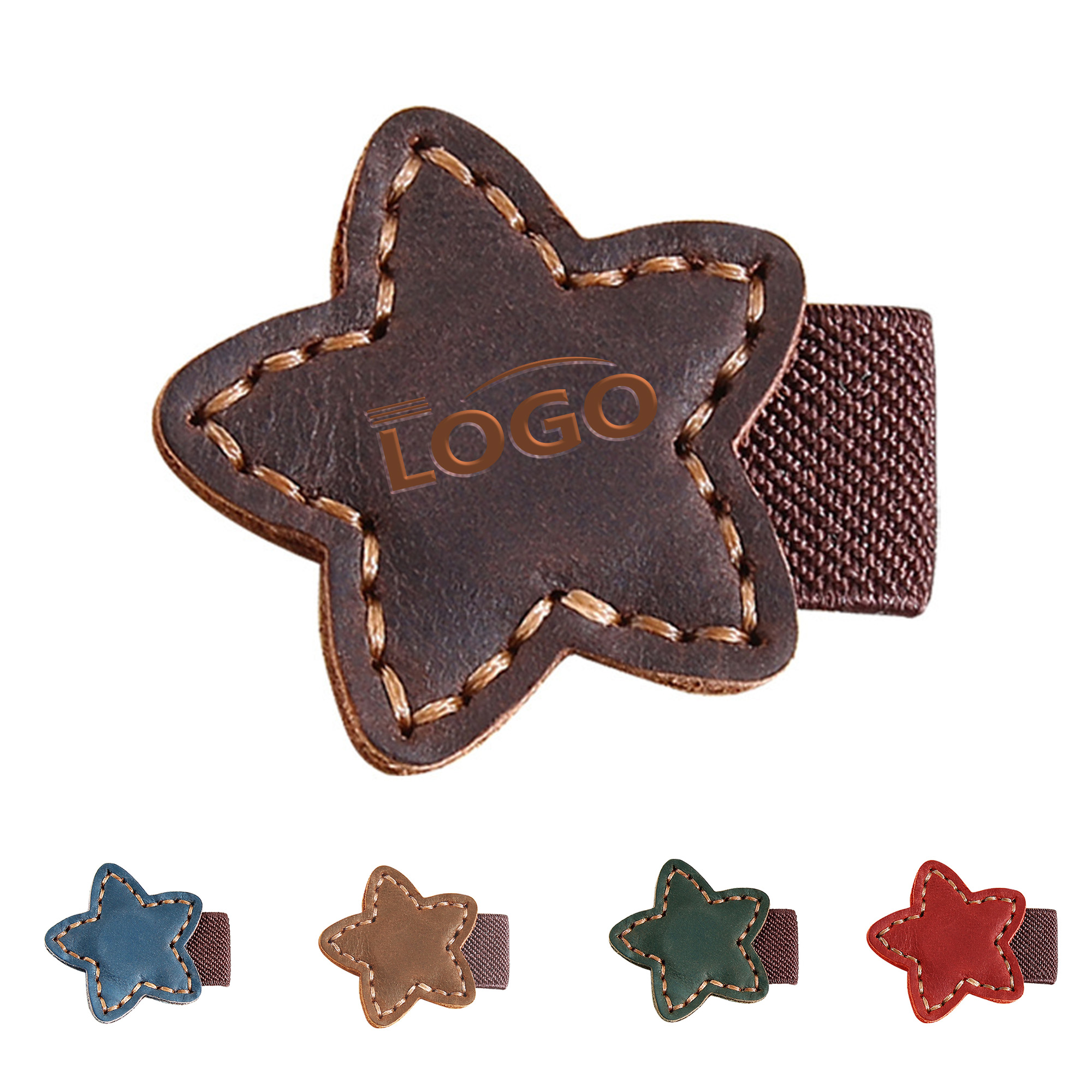 Magnetic Star Bookmark in Crazy Horse Leather 2