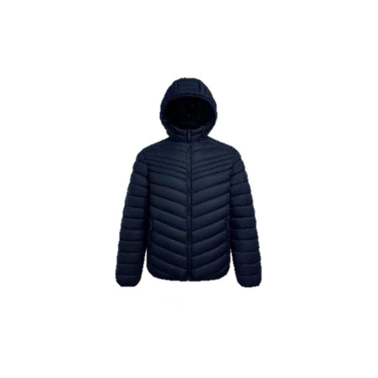 Men's Berber Lined Puffer Jackets Navy S-2X 2