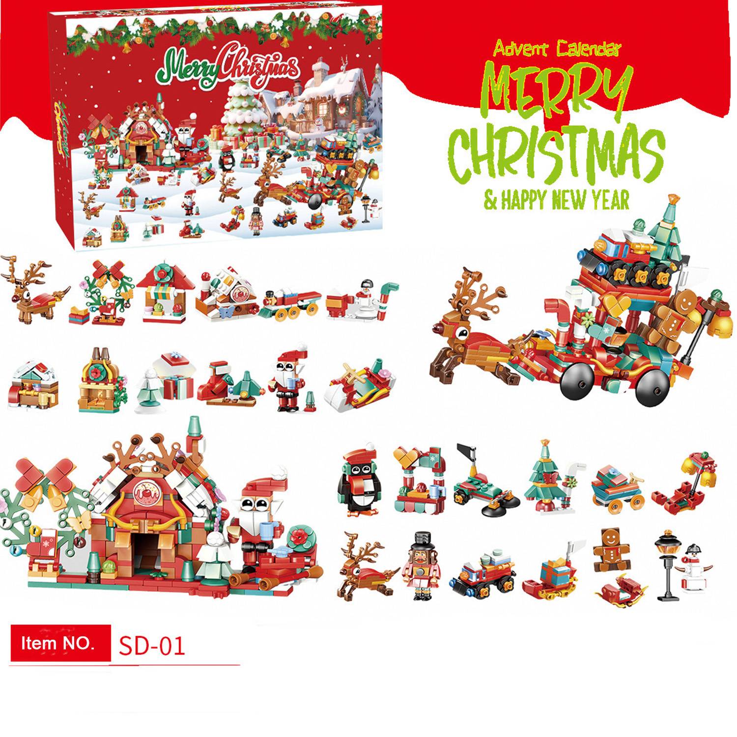 Christmas Tree Building Set Advent Calendar 2024 5