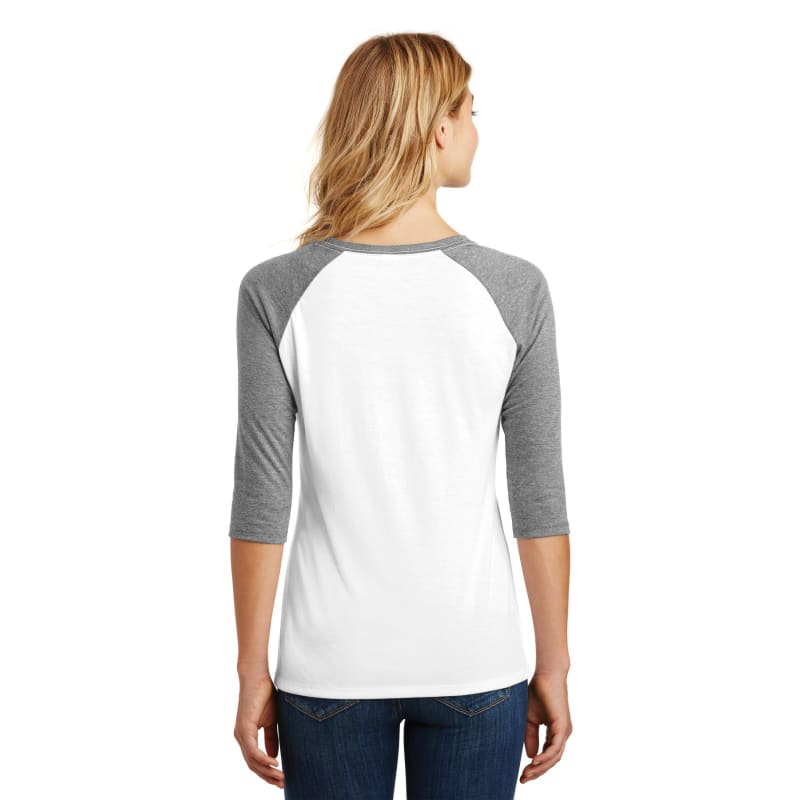 District Women's Perfect Tri 3/4-Sleeve Raglan. 16