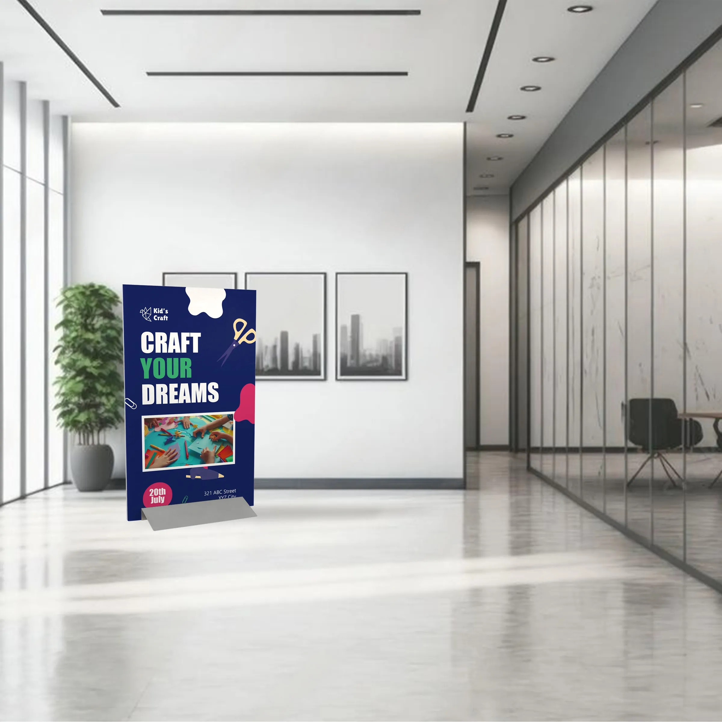 48" Standing Sign Holder 9