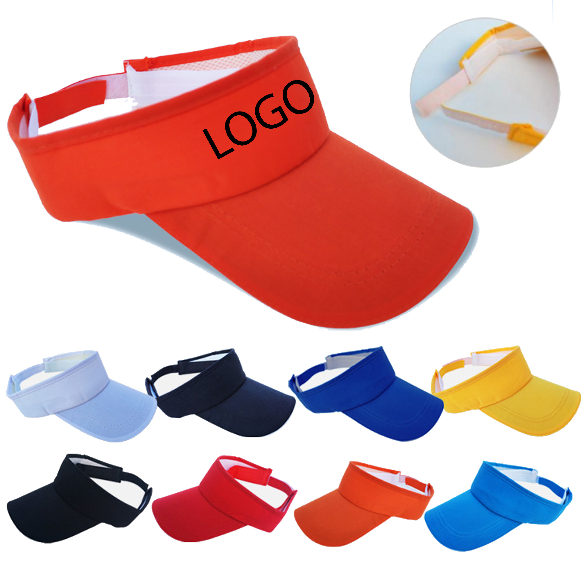 Custom Logo Polyester Cotton Sun Hat 2