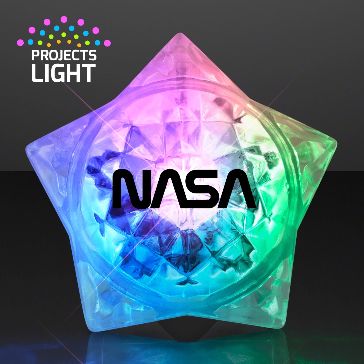 Light Up Crystal Star LED Ring 4
