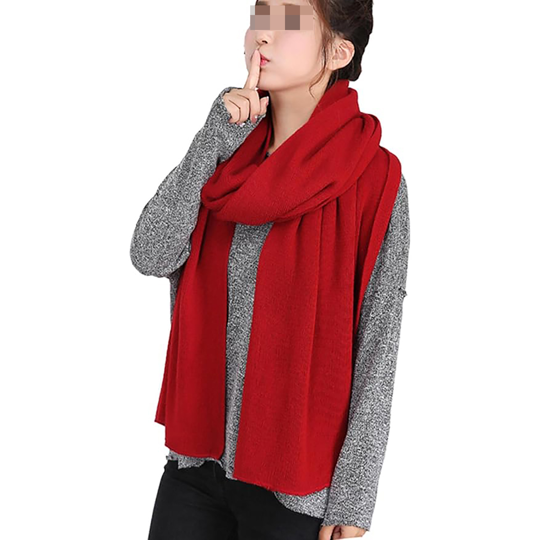 Women's Winter Warm Shawl Large Scarf 9