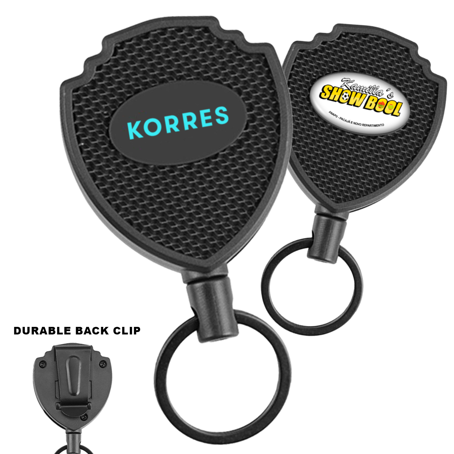 Heavy Duty Metal Badge Reel w/ Keyring 3