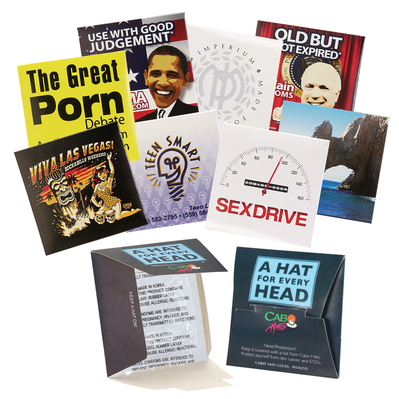 Condom Wallet Package w/4 Color Process Printing (CMYK)