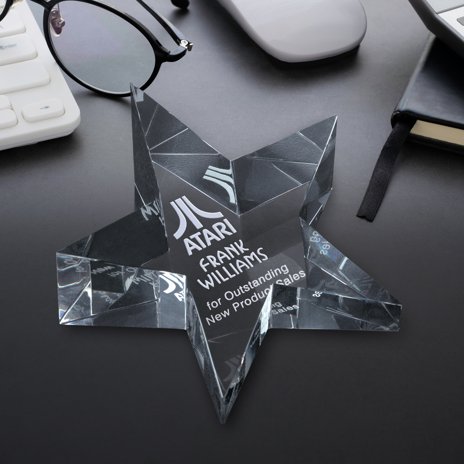 Slanted Star Paperweight 5