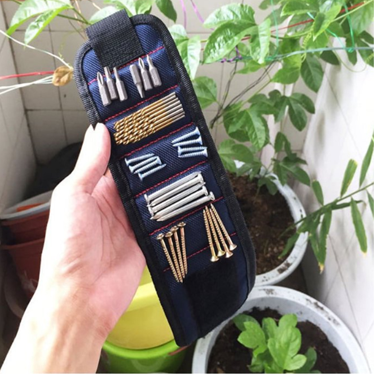 Tactical Magnetic Wrist Strap Tool Organizer 6