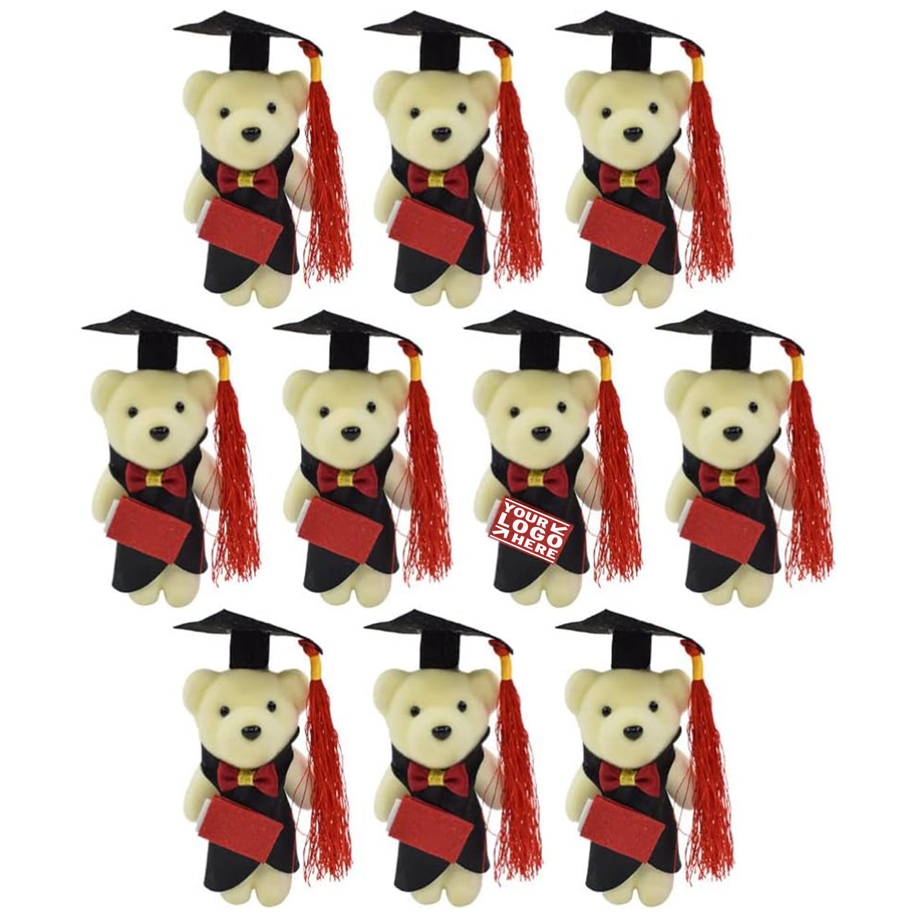 Mini Graduation Stuffed Bear Toy 2