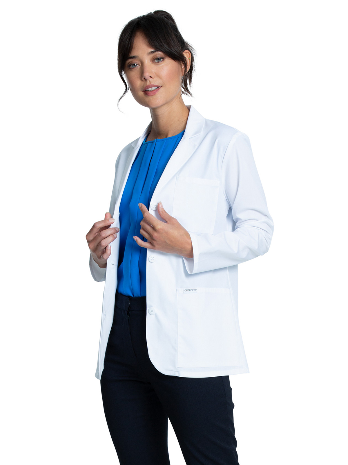 Cherokee - Project Lab - Women's Three-Pocket 28" Consultation Lab Coat 6