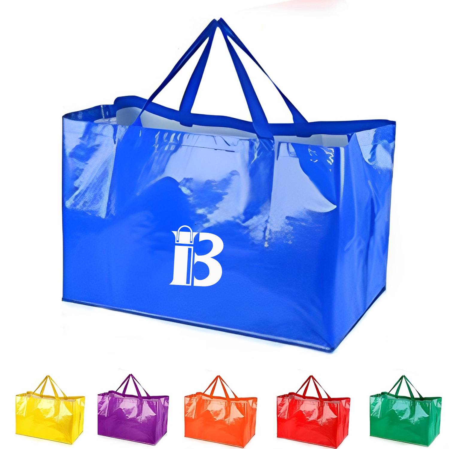 PP Woven Waterproof Foldable Shopping Bag w/ Handle 6
