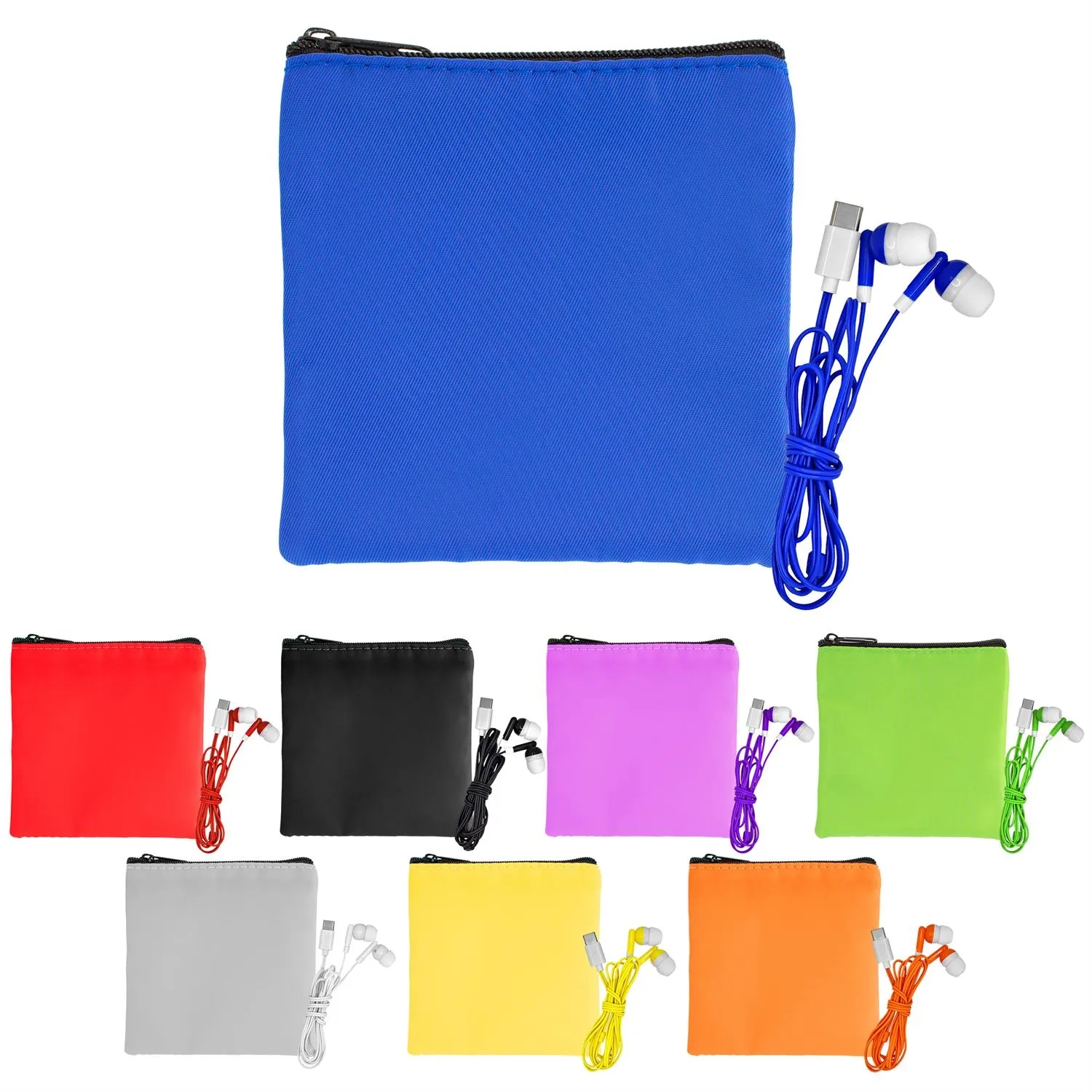 Colorful RPET Ear Bud Pouch 13