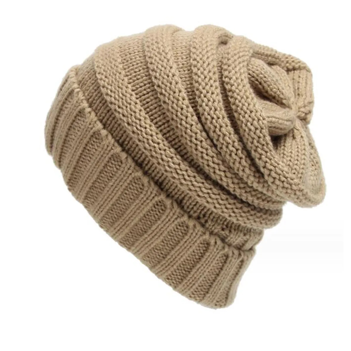 Unisex Winter Warm Cable Knit Slouchy Skull Beanie Cap Hat 5