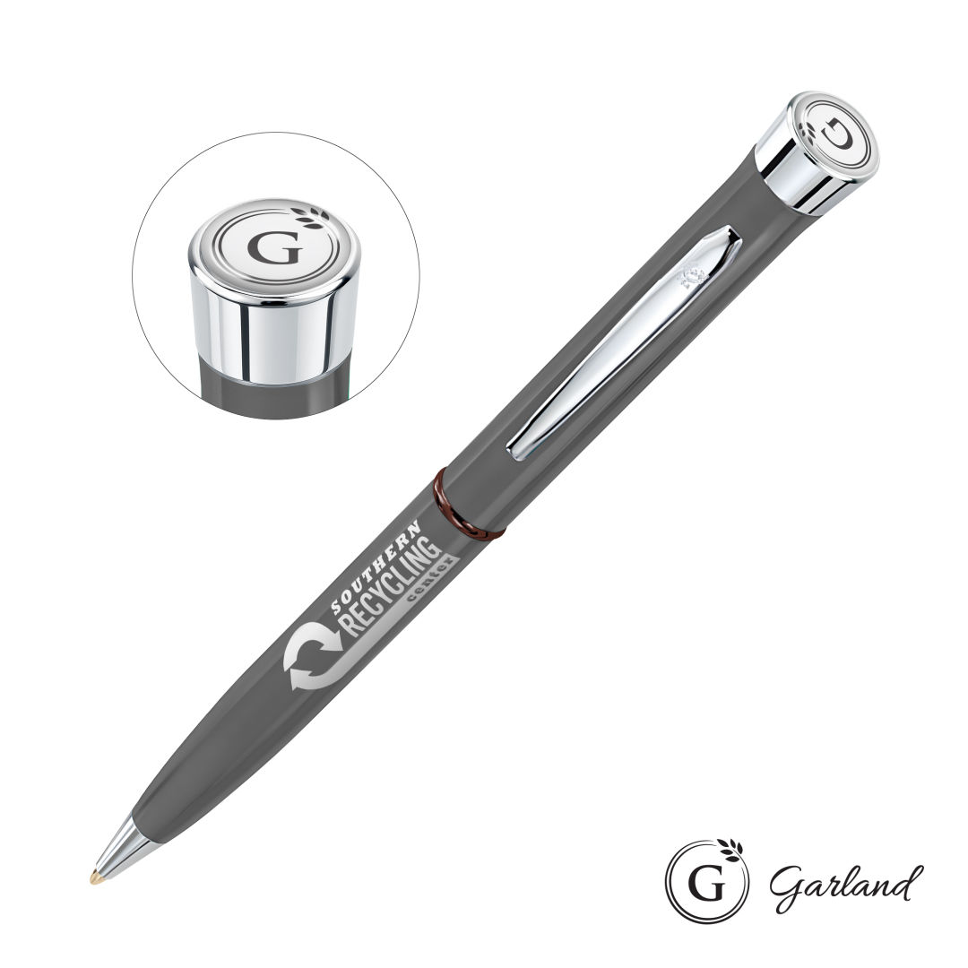 Garland® Recycled Ballpoint Twist Pen - Chrome Accent 14