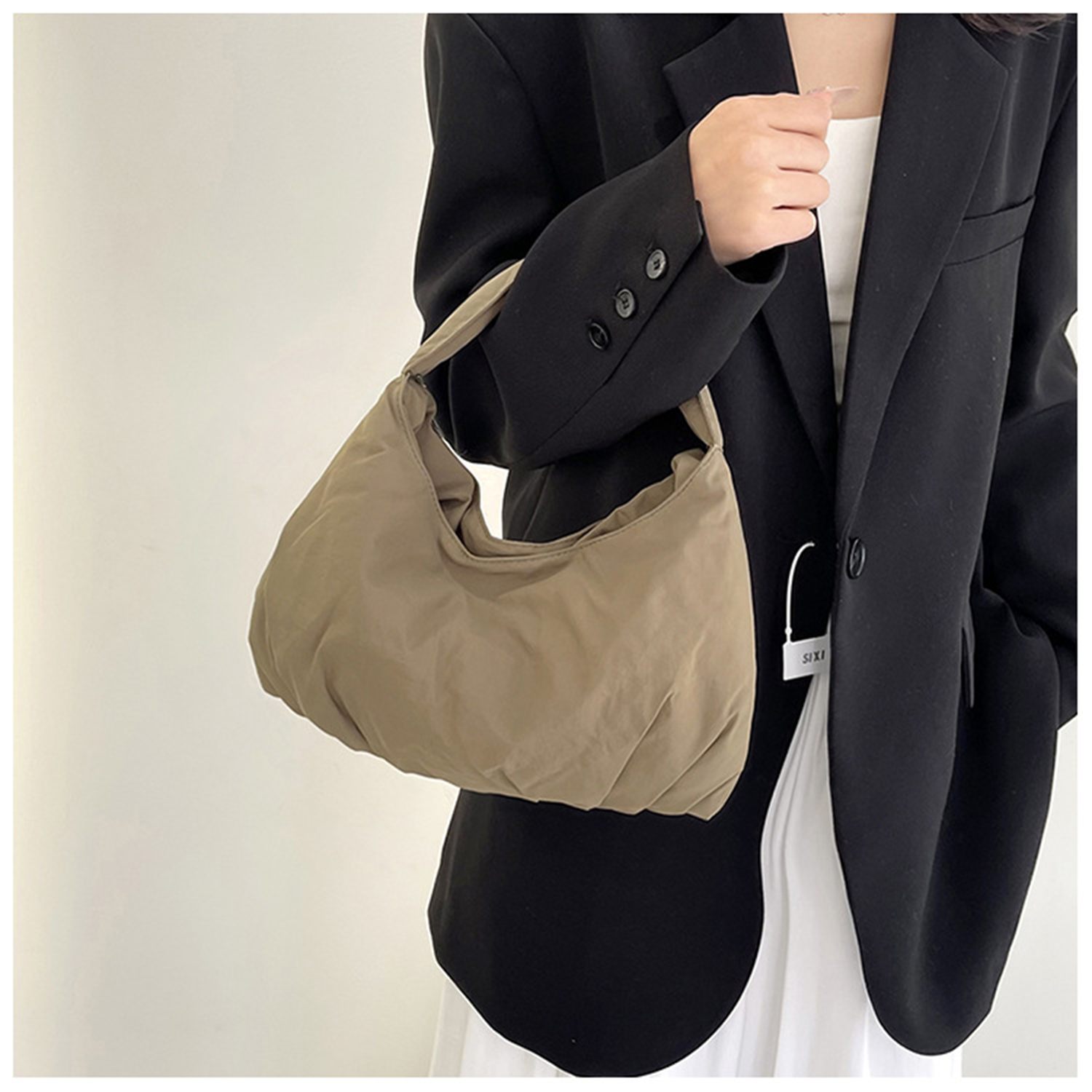 Cute Hobo Tote Handbag, custom tote bag with logo imprint 2