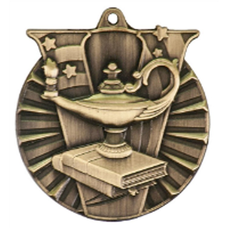 Lamp of Knowledge Victory Medal 2" 2