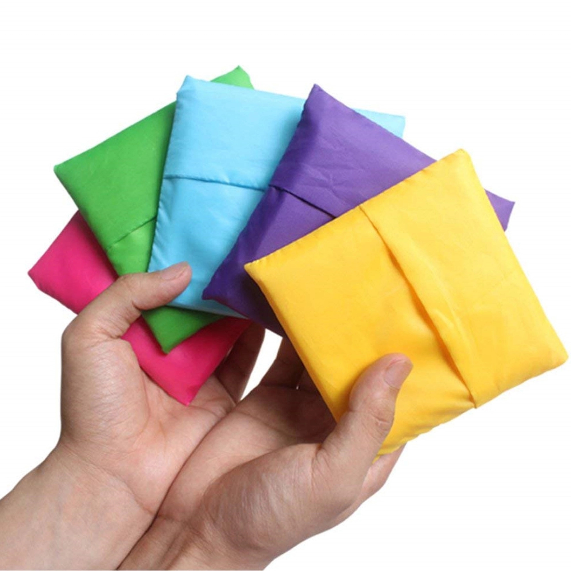 Grocery Tote Folded into Attached Pouch 2