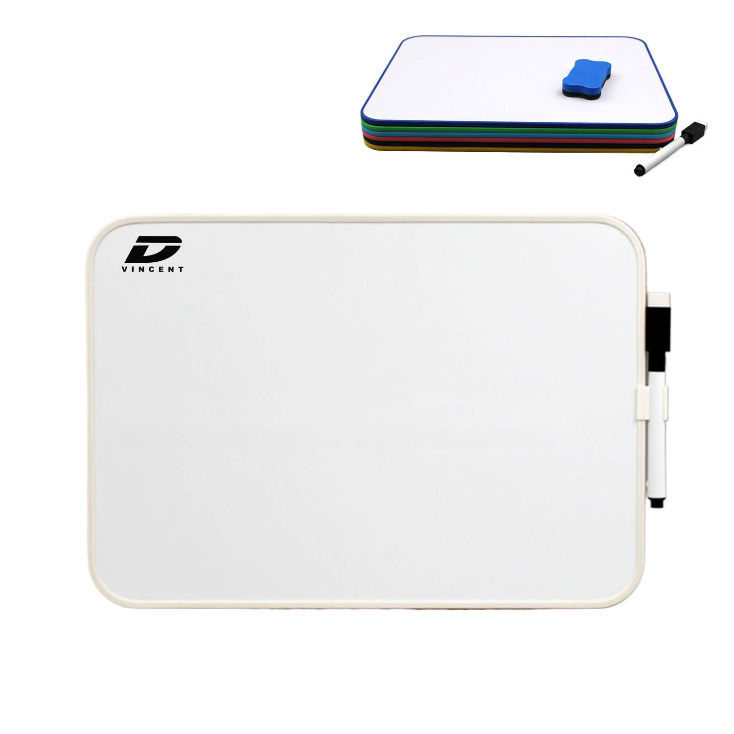 Durable Double-Sided Reusable Erasable Plastic White Board