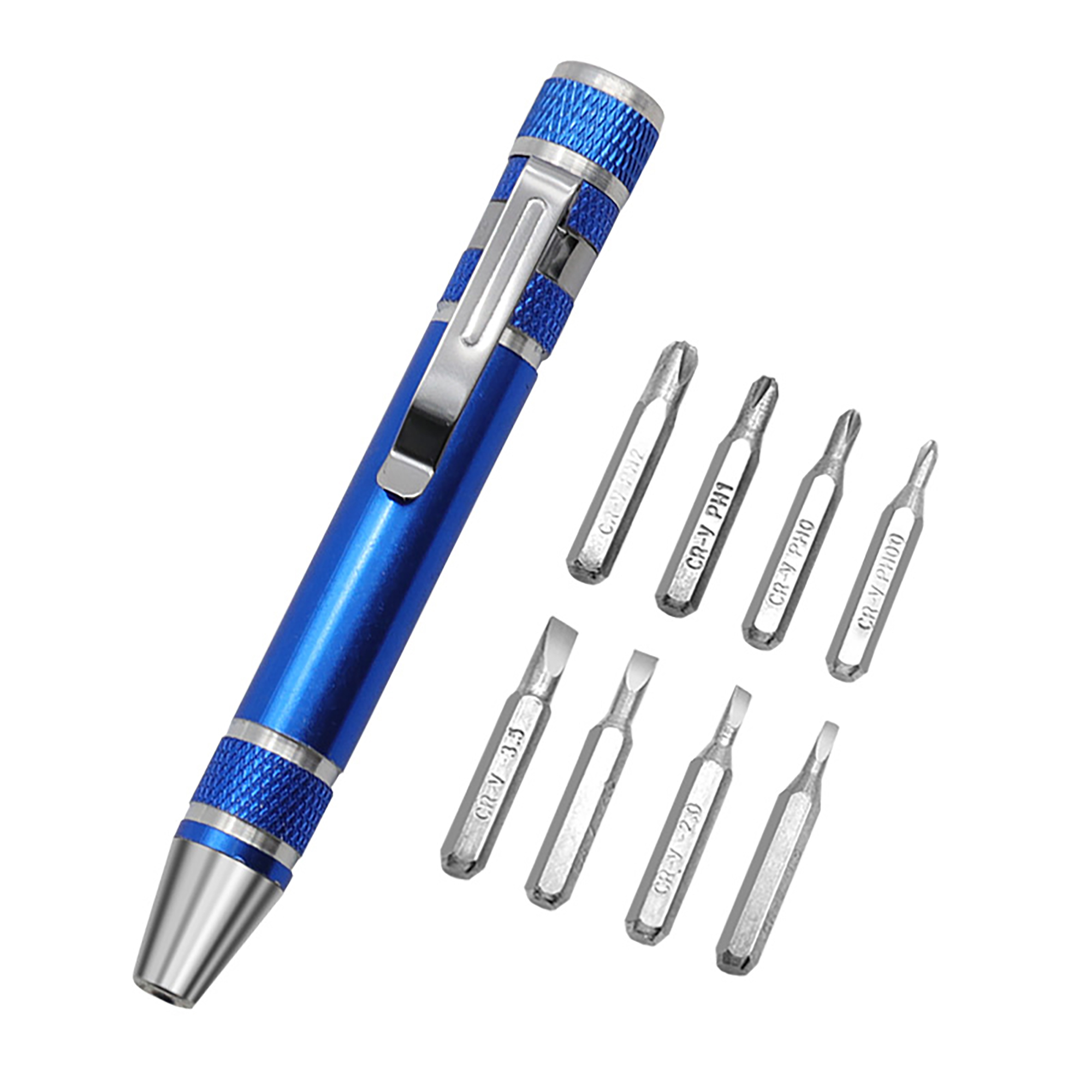 Aluminum Pen Style Multi Function 8" 1 Tool Kit 7