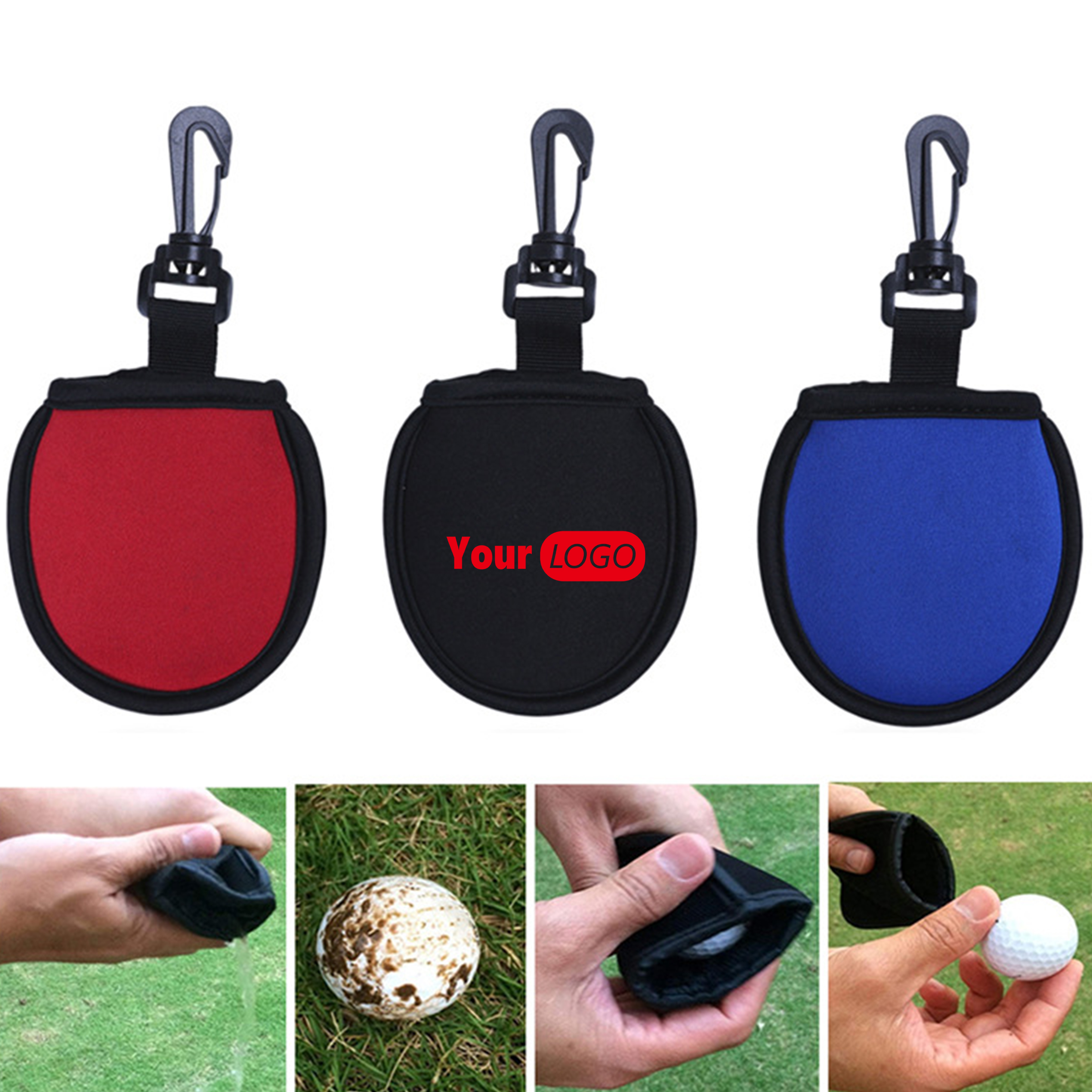 Neoprene Efficient Golf Ball Cleaner Pouch For  Maintenance 1