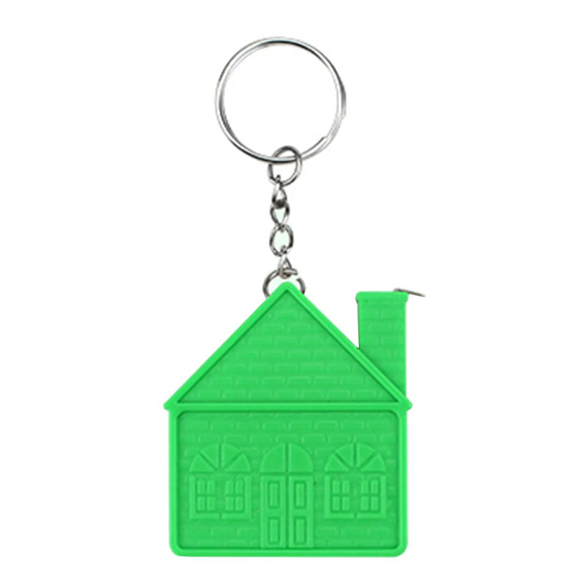 Portable House Shaped Measuring Ruler Keychain 2