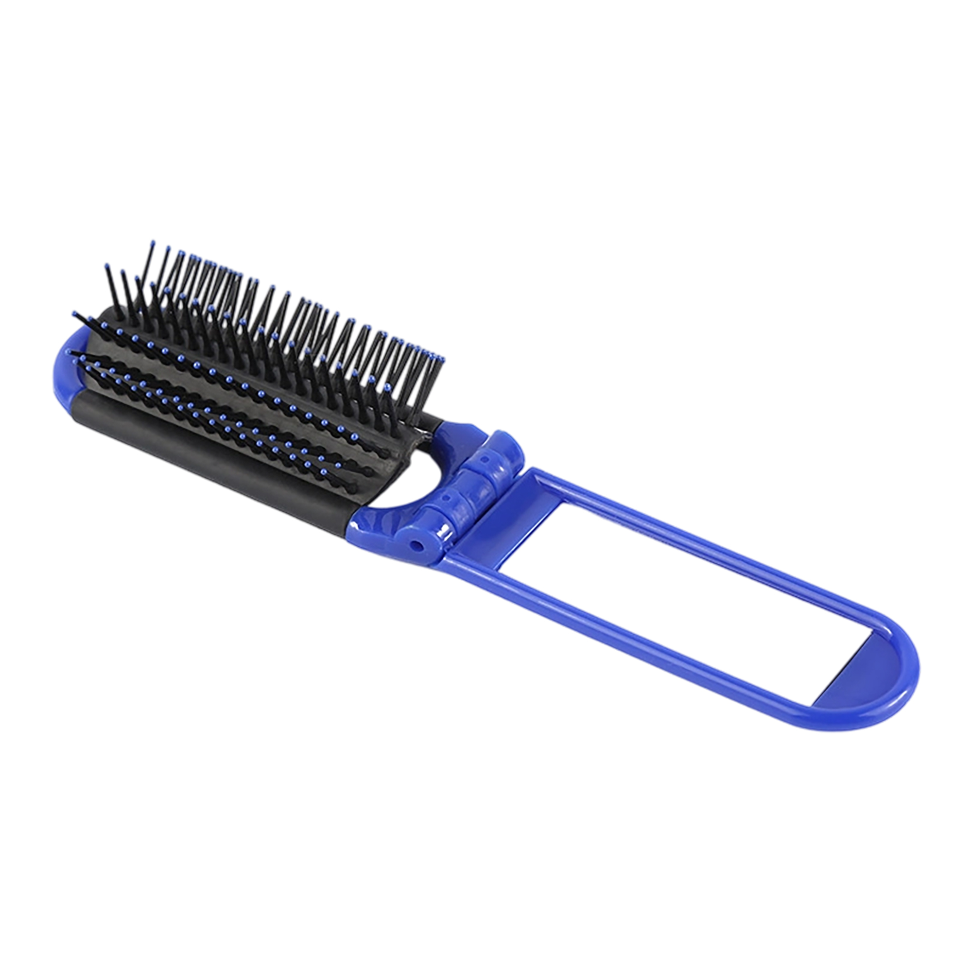 Folding Travel Hair Brush With Built In Mirror 4.3" x 1.5" x 1.2" 8