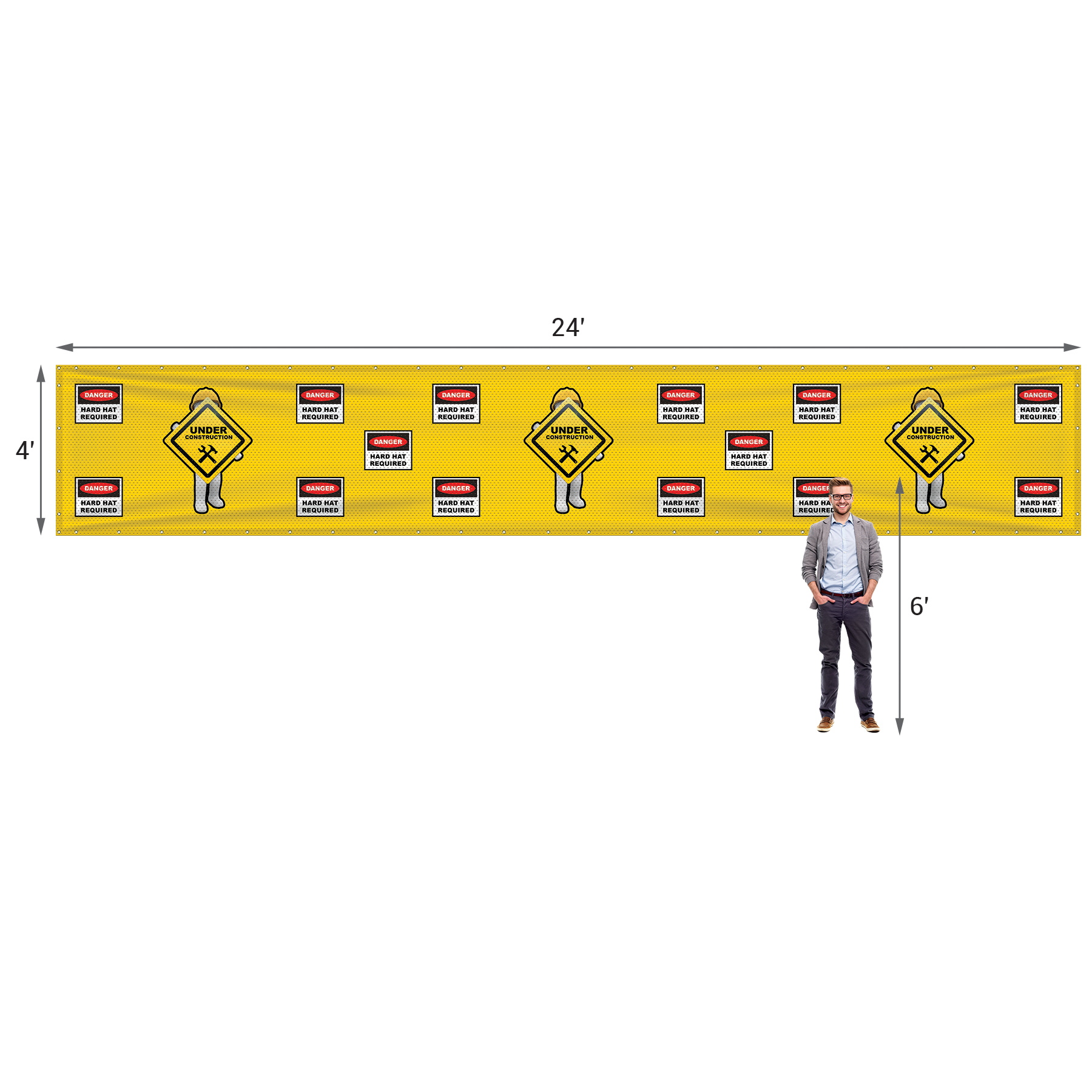 4' x 24' Polyester Mesh Banner 4