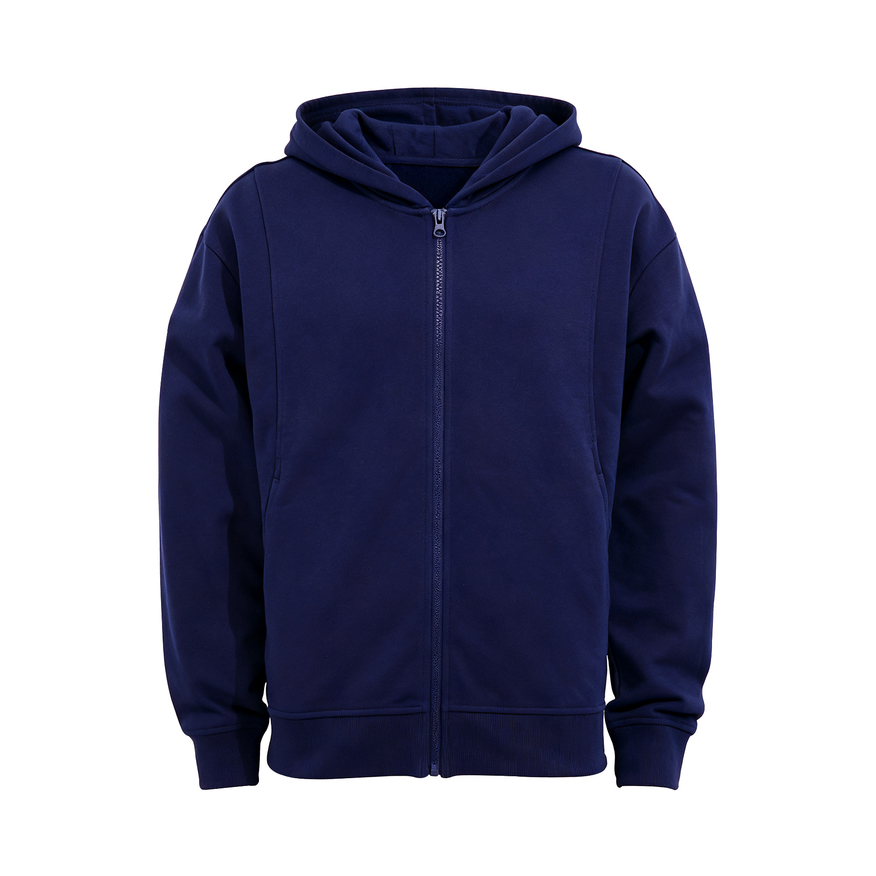 100% Cotton Unisex Fleece Full-Zip Hooded Sweatshirt 7