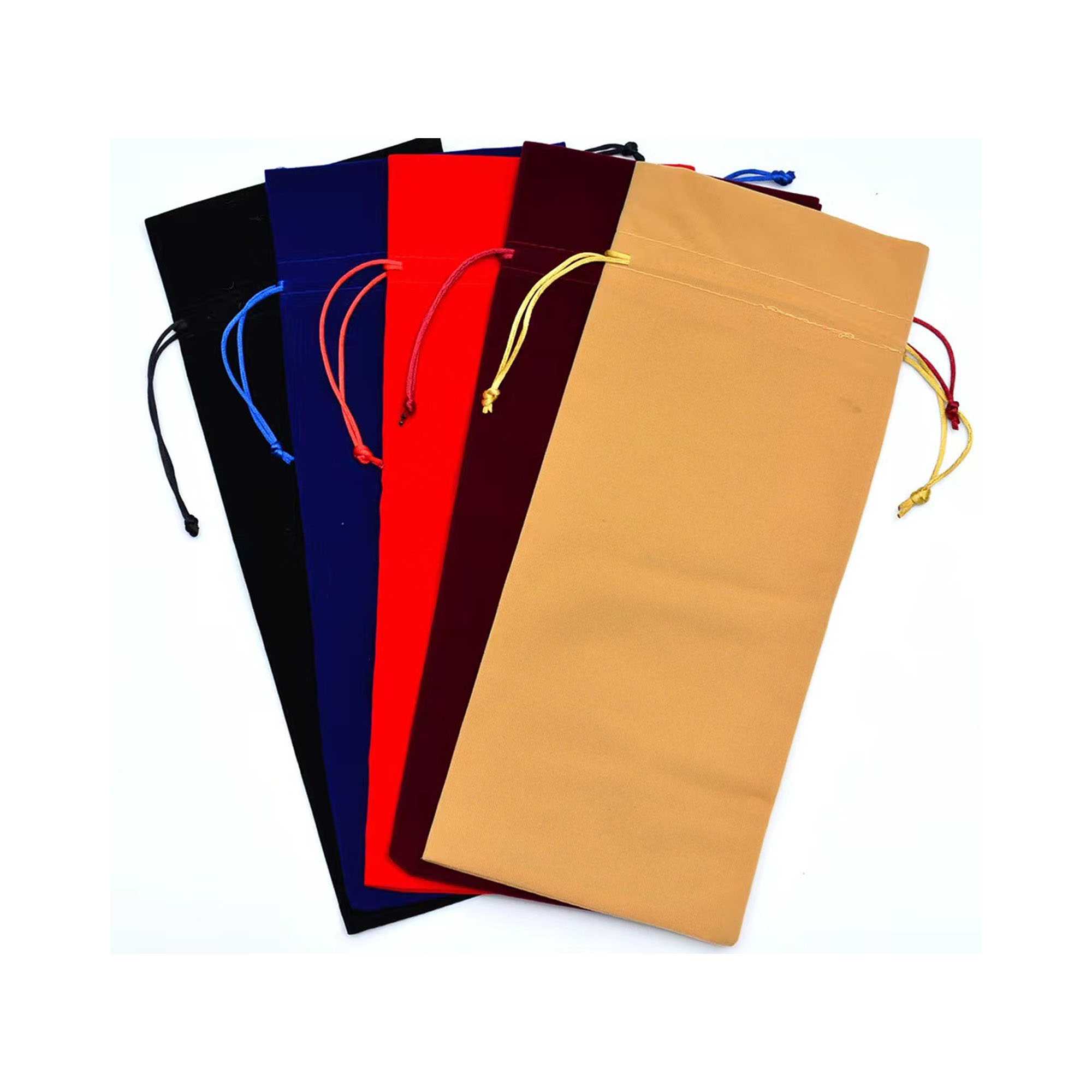MOQ 20 pcs Velvet Wine Bottle Bag 3