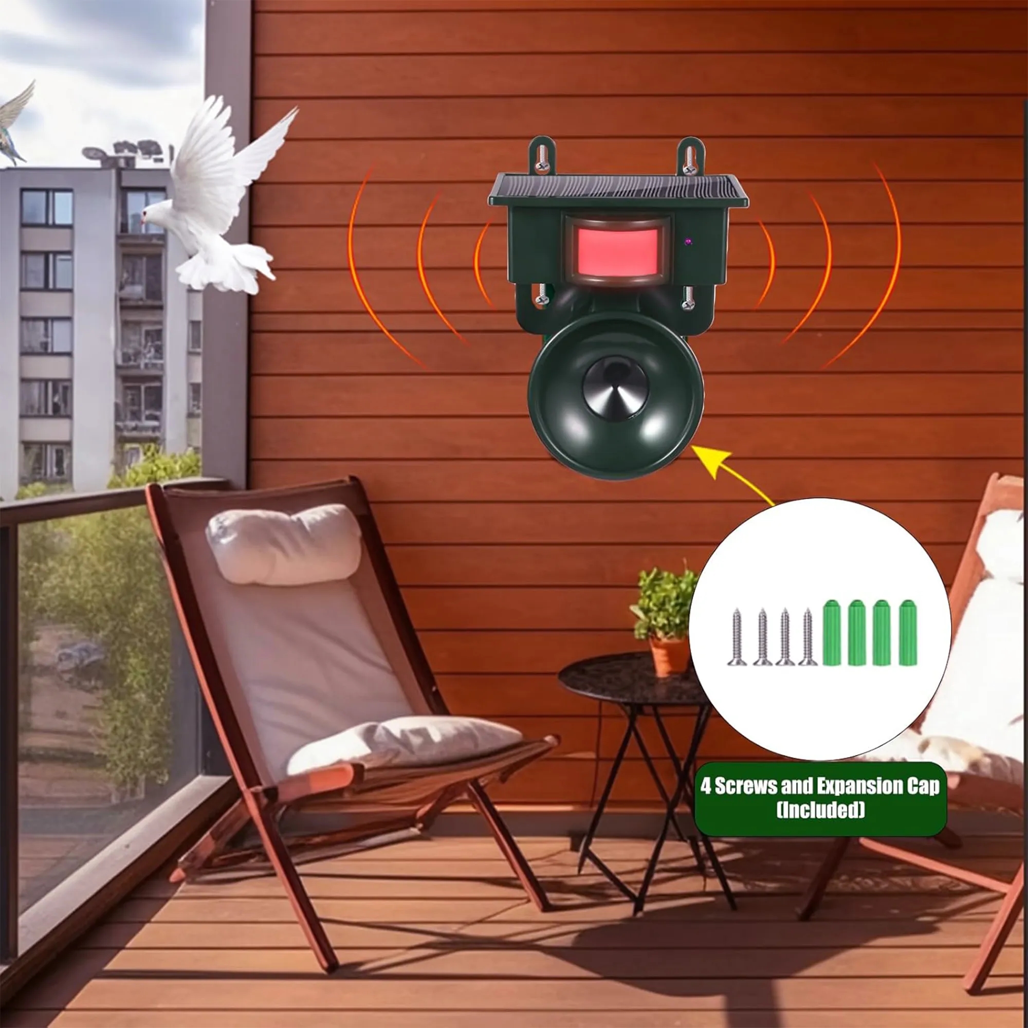 Solar-Powered Ultrasonic Animal Repeller 8