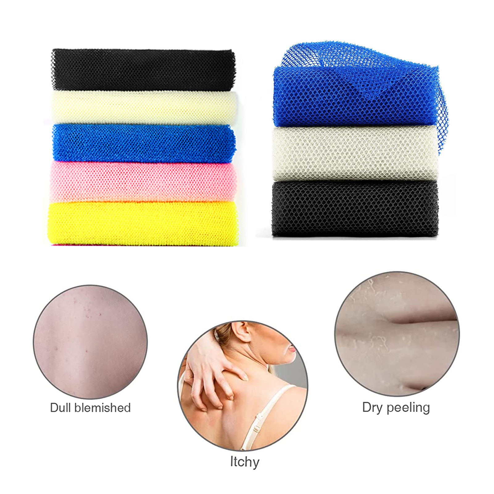 3 Pieces African Bath Sponge Net 2