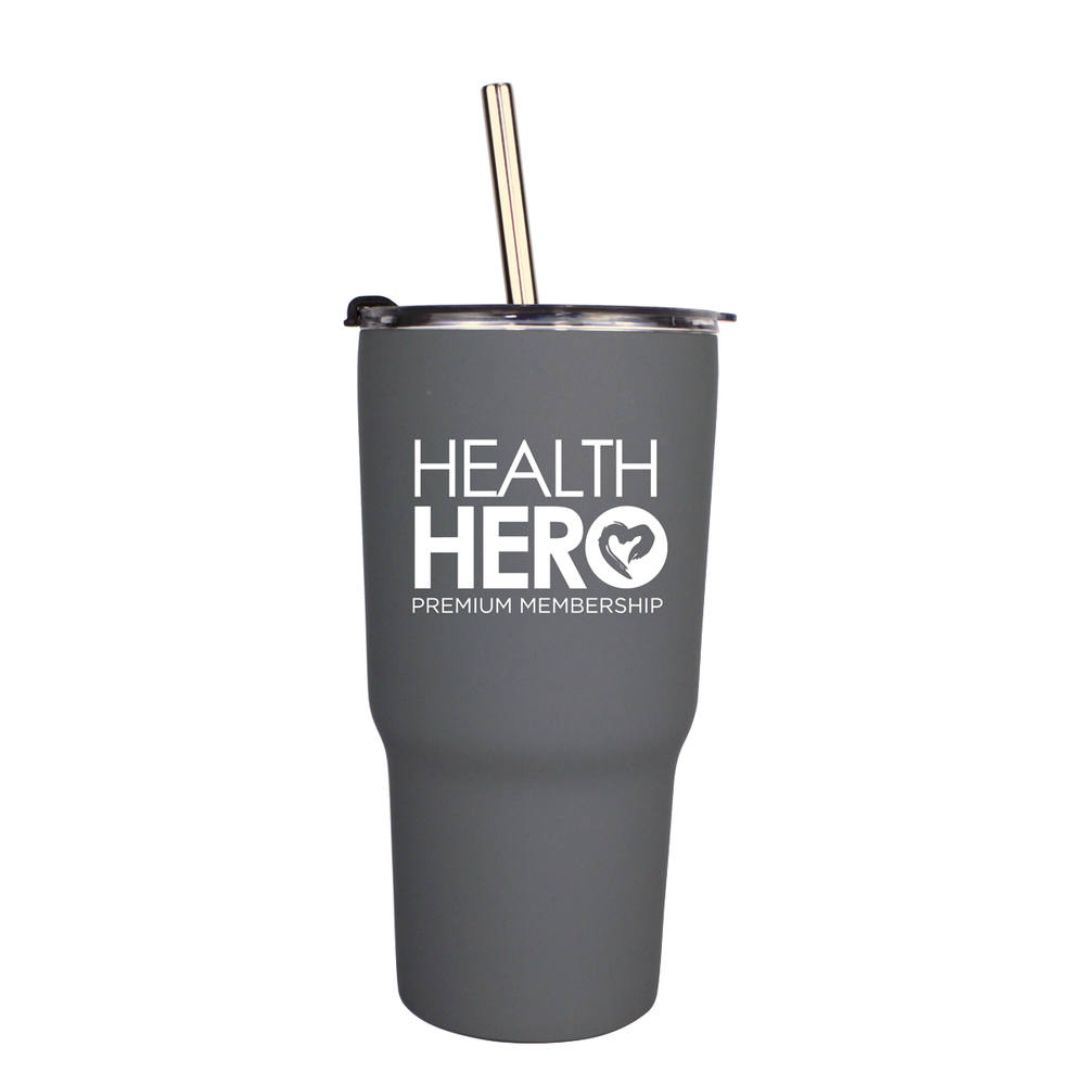 Halcyon® 20 oz. Tumbler with Stainless Straw/Flip Top Lid 3