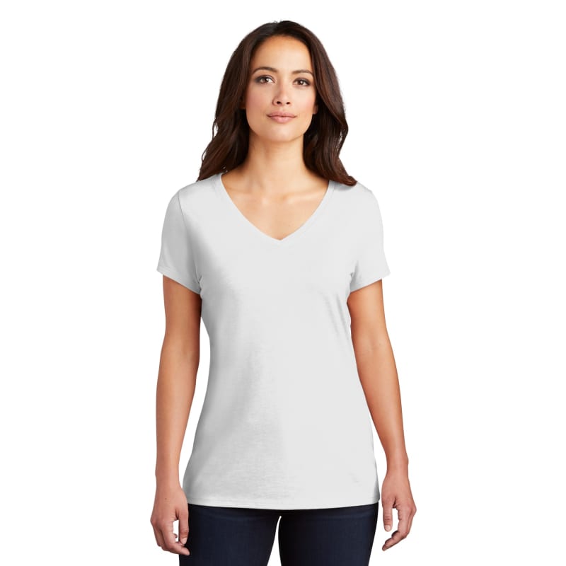 District Women's Perfect Tri V-Neck Tee. 46