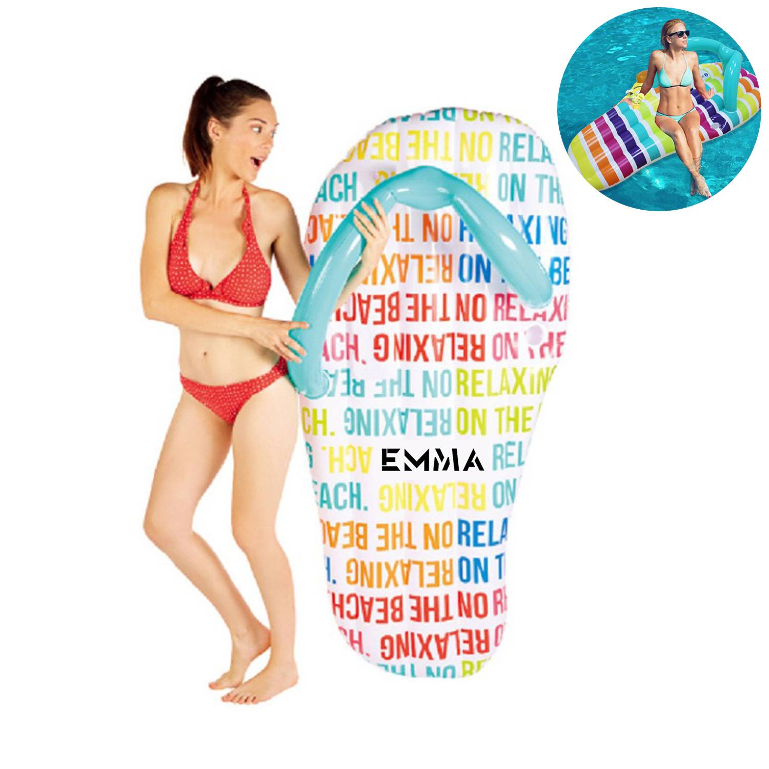 Custom Slipper Inflatable Fun Pool Float Summer 2