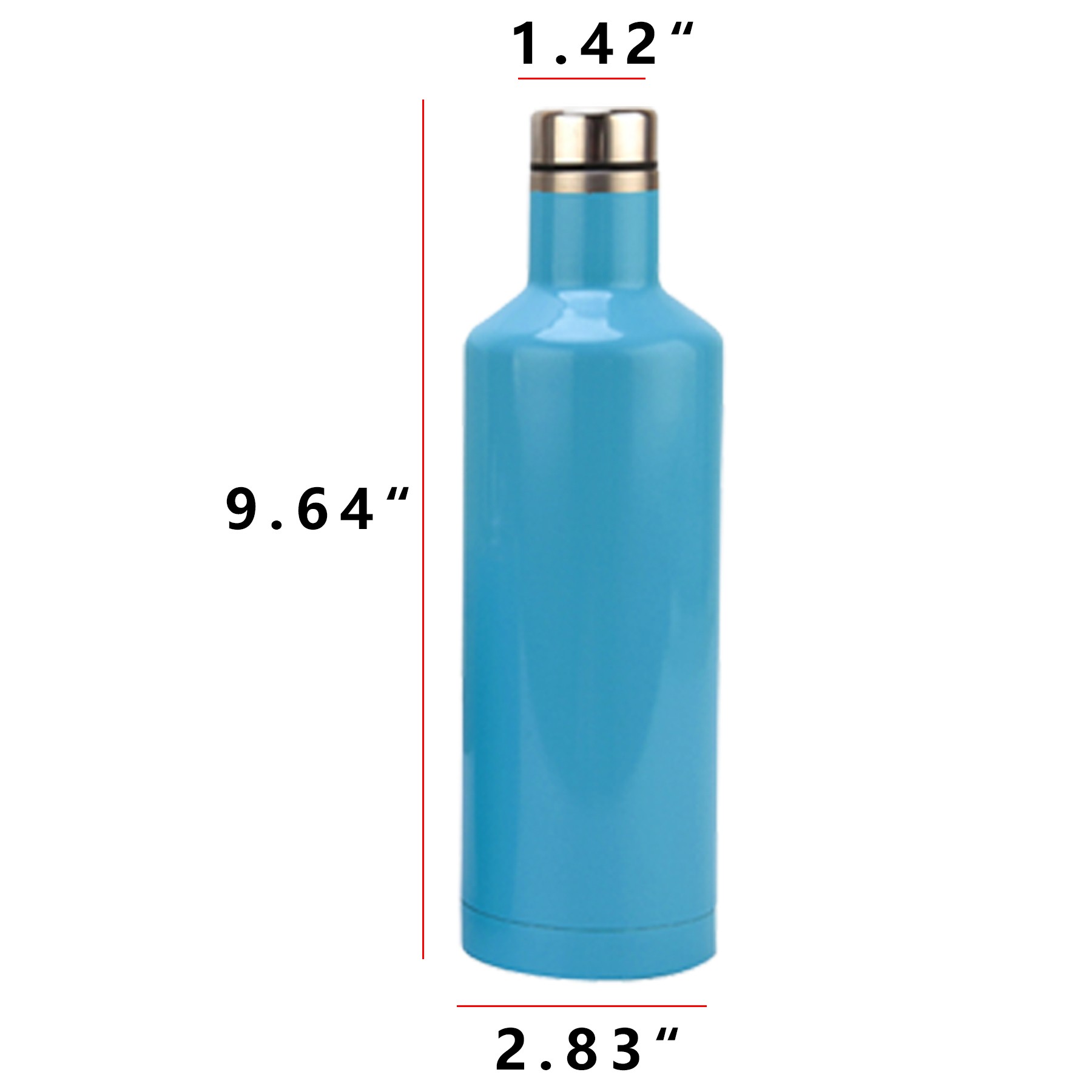 18Oz Stainless Steel Wine Bottle 9