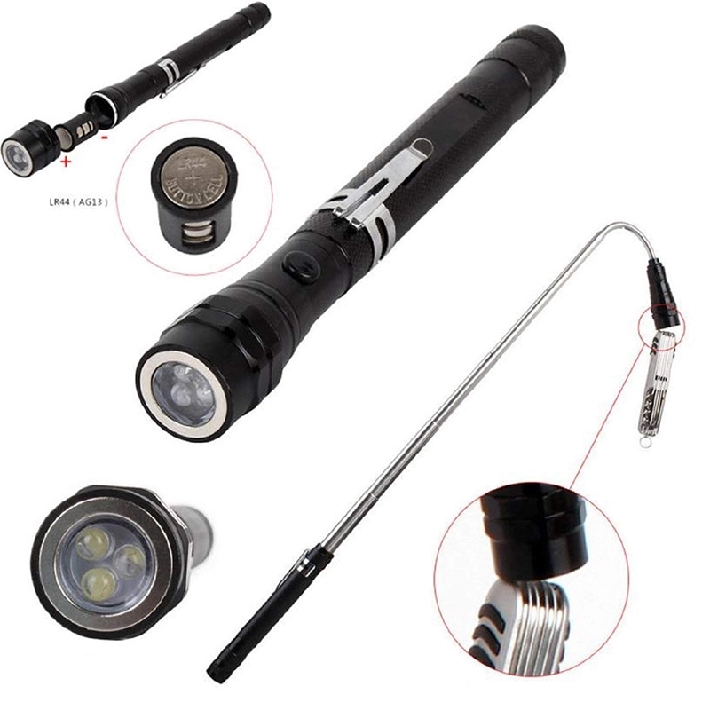 Magnetic 3 LED Flash Light 2