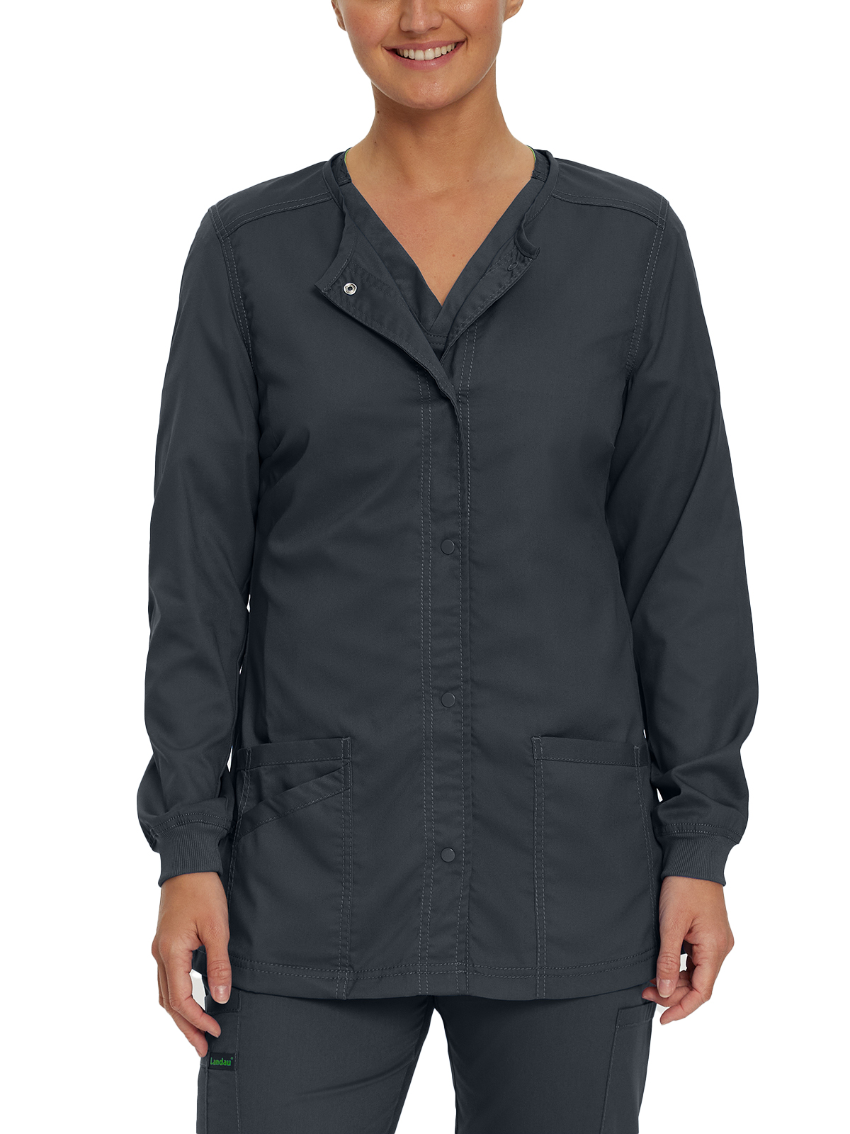 Landau - ProFlex - Women's Three-Pocket Snap Front Jacket