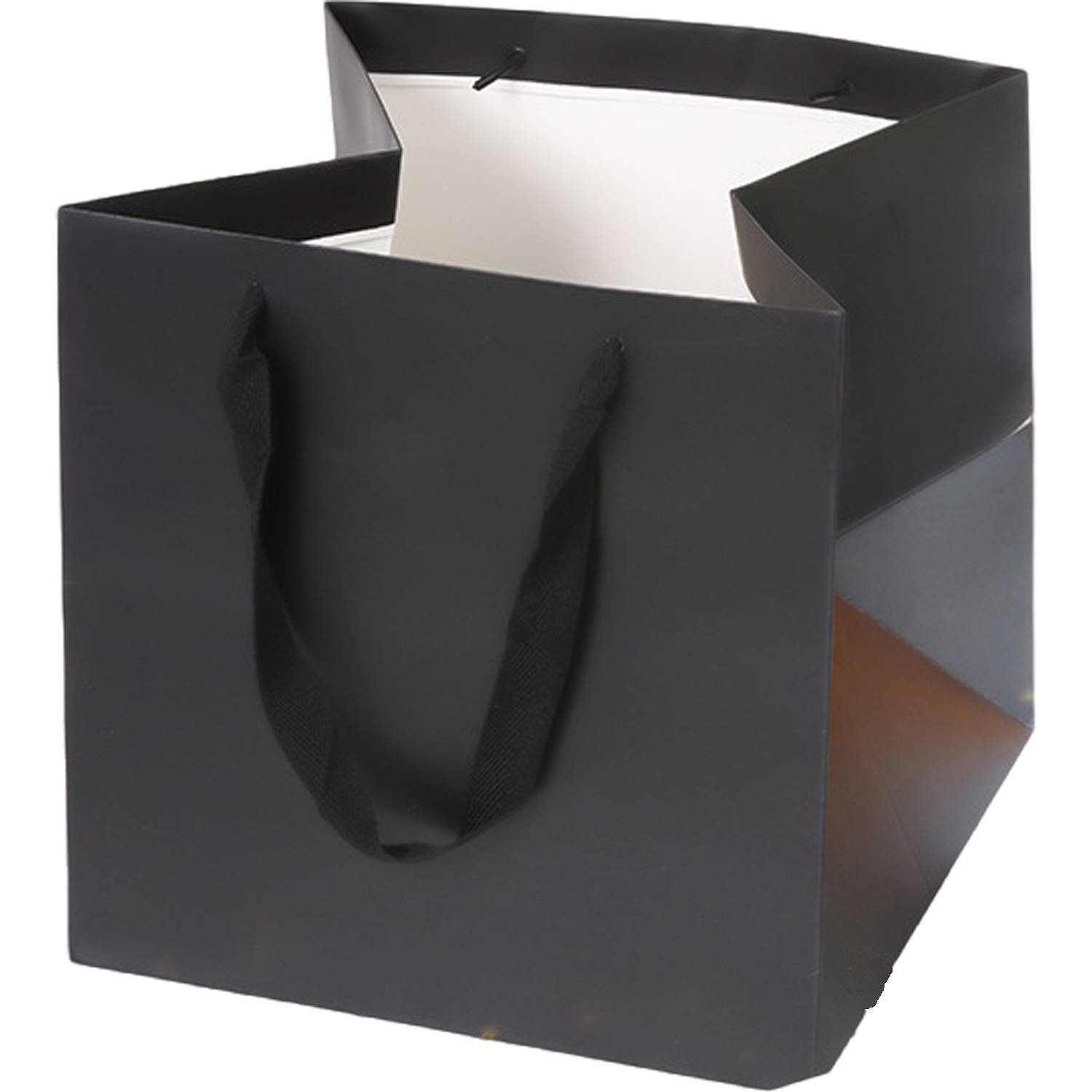 Square Gift Shopping Paper Bag w/ Handles 3
