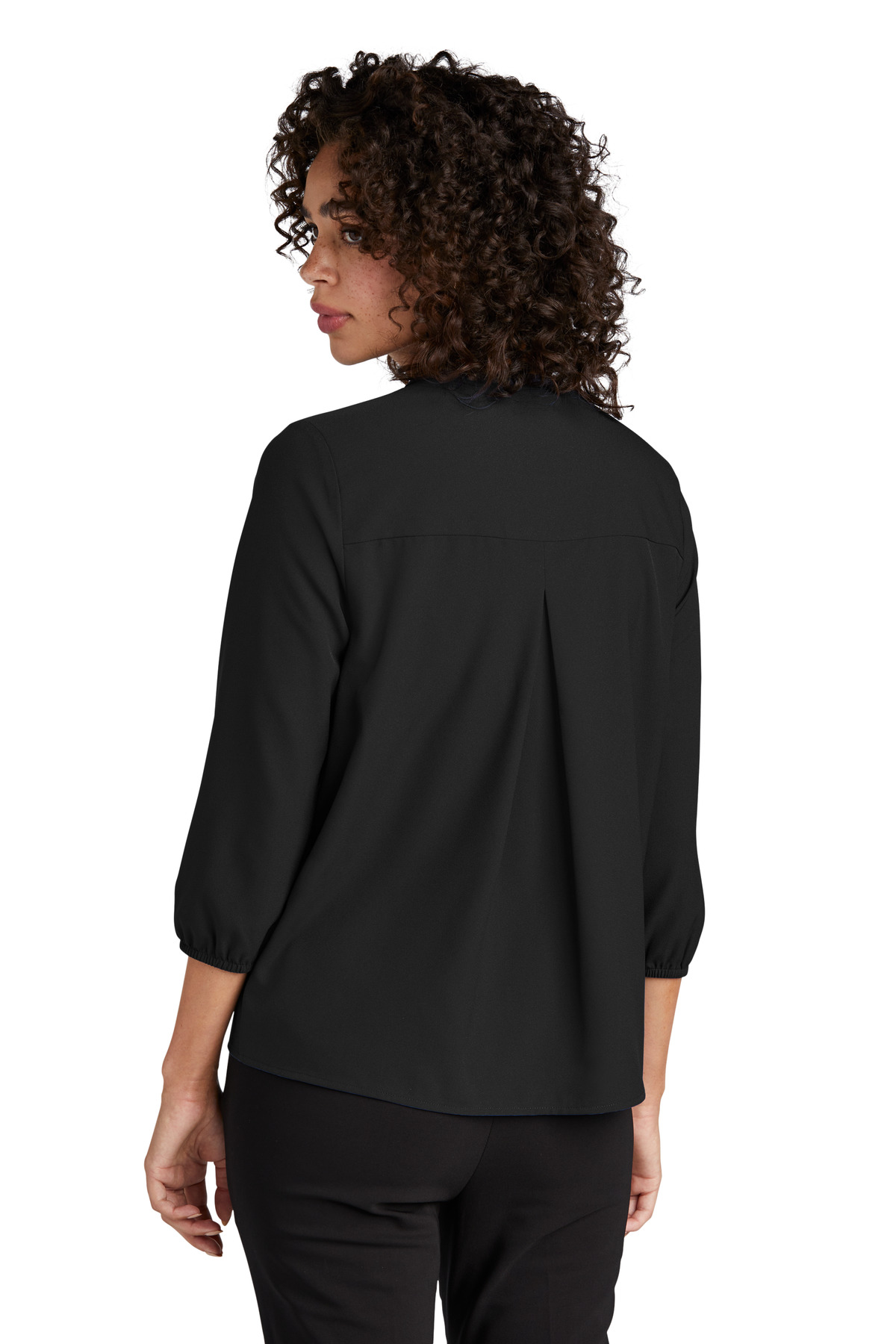 Mercer+Mettle Women's Stretch Crepe 3/4-Sleeve Blouse MM2011 32