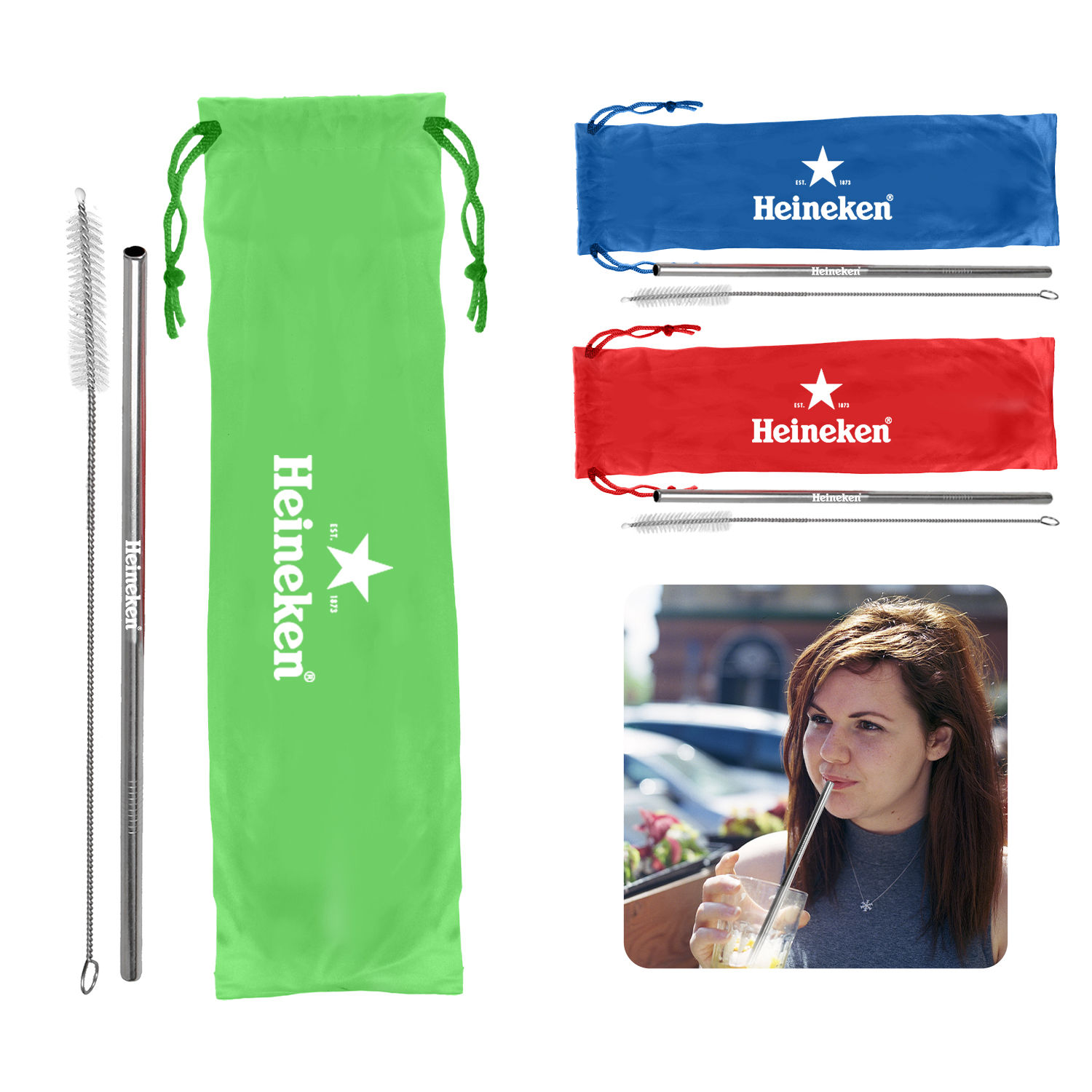 3pc Straw Kit 6