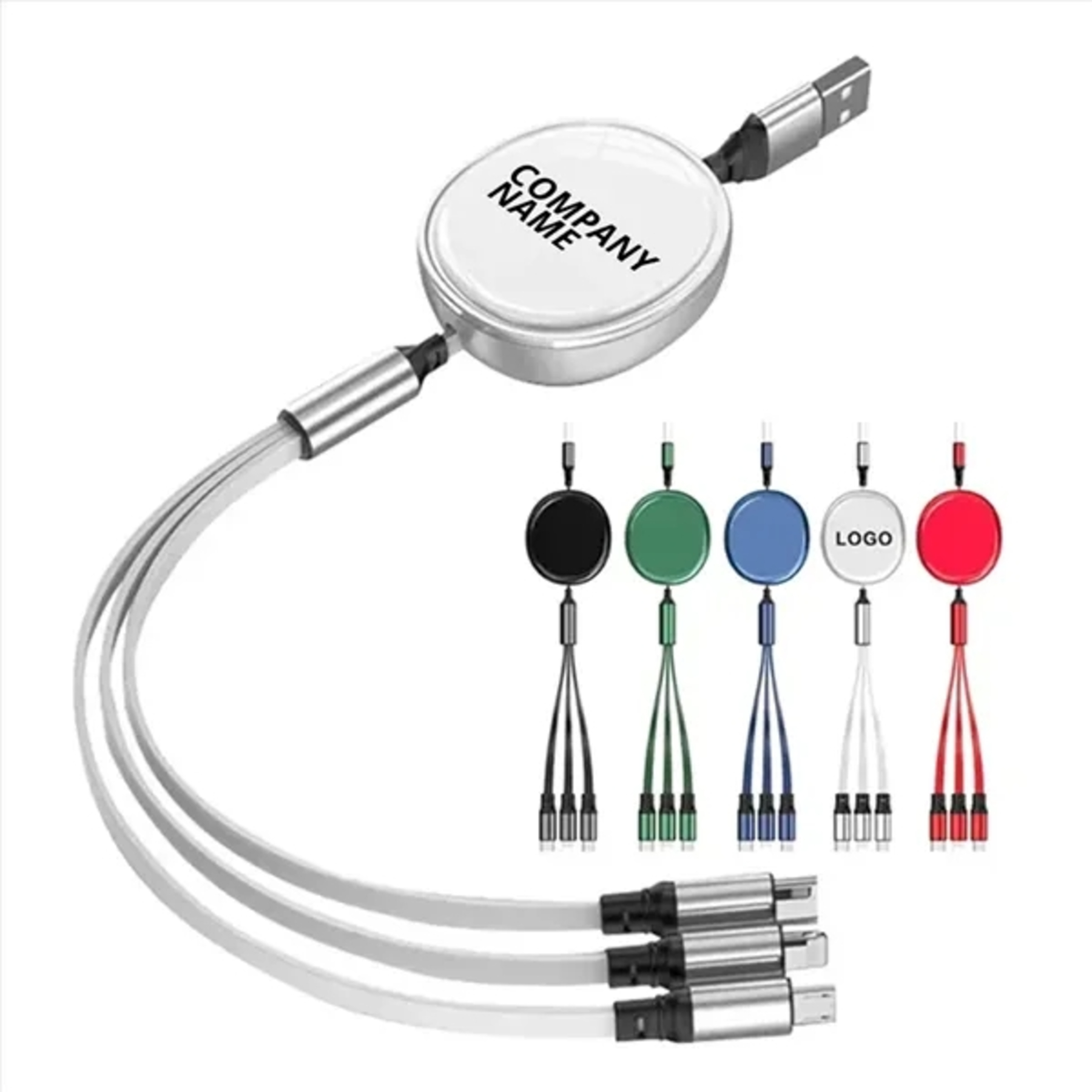 Retractable 3-in-1 Charging Cable 2