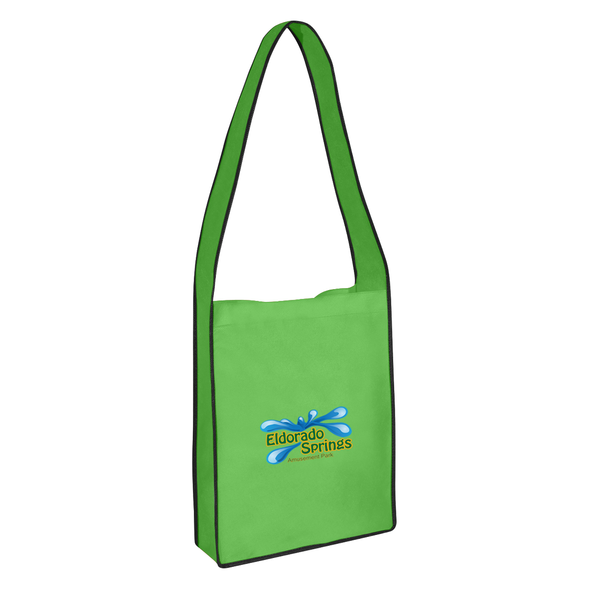 Non-Woven Messenger Tote Bag With Hook And Loop Closure 1